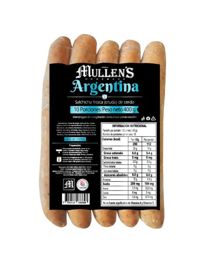 Mullen´s Salchicha Artesanal - Argentina 400gr