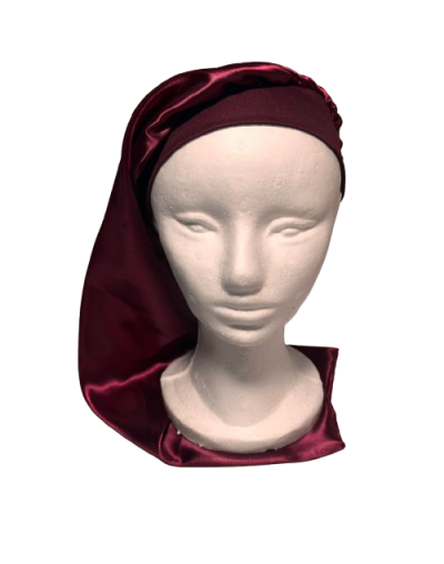 gorro de satin largo