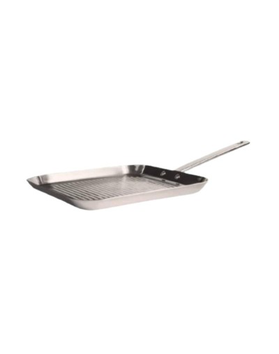 Plancha acanalada en acero inoxidable grado quirurgico