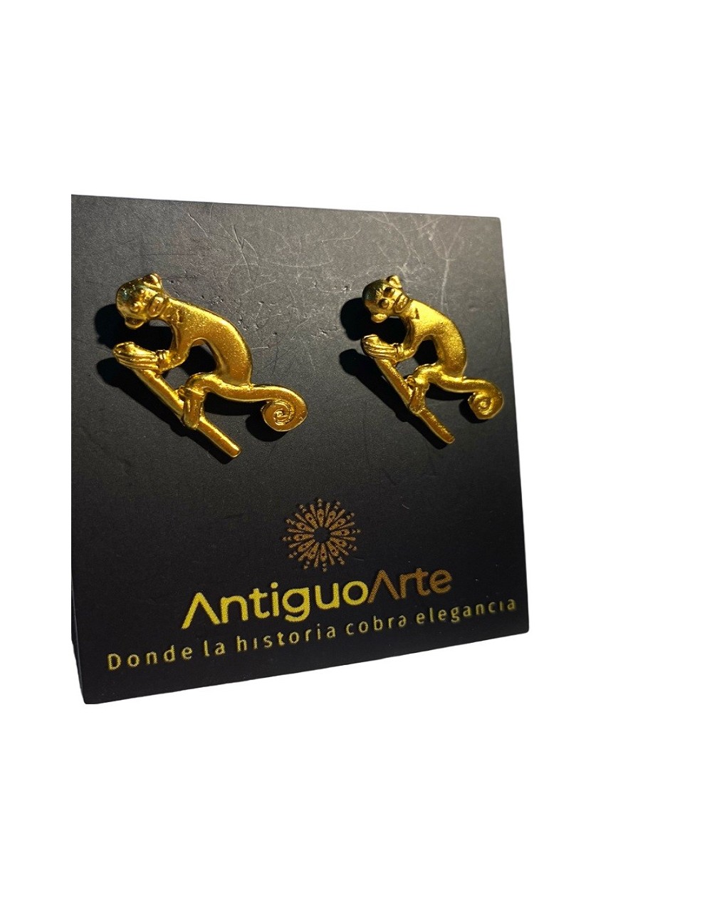 ARETES EN BAÑO DE ORO