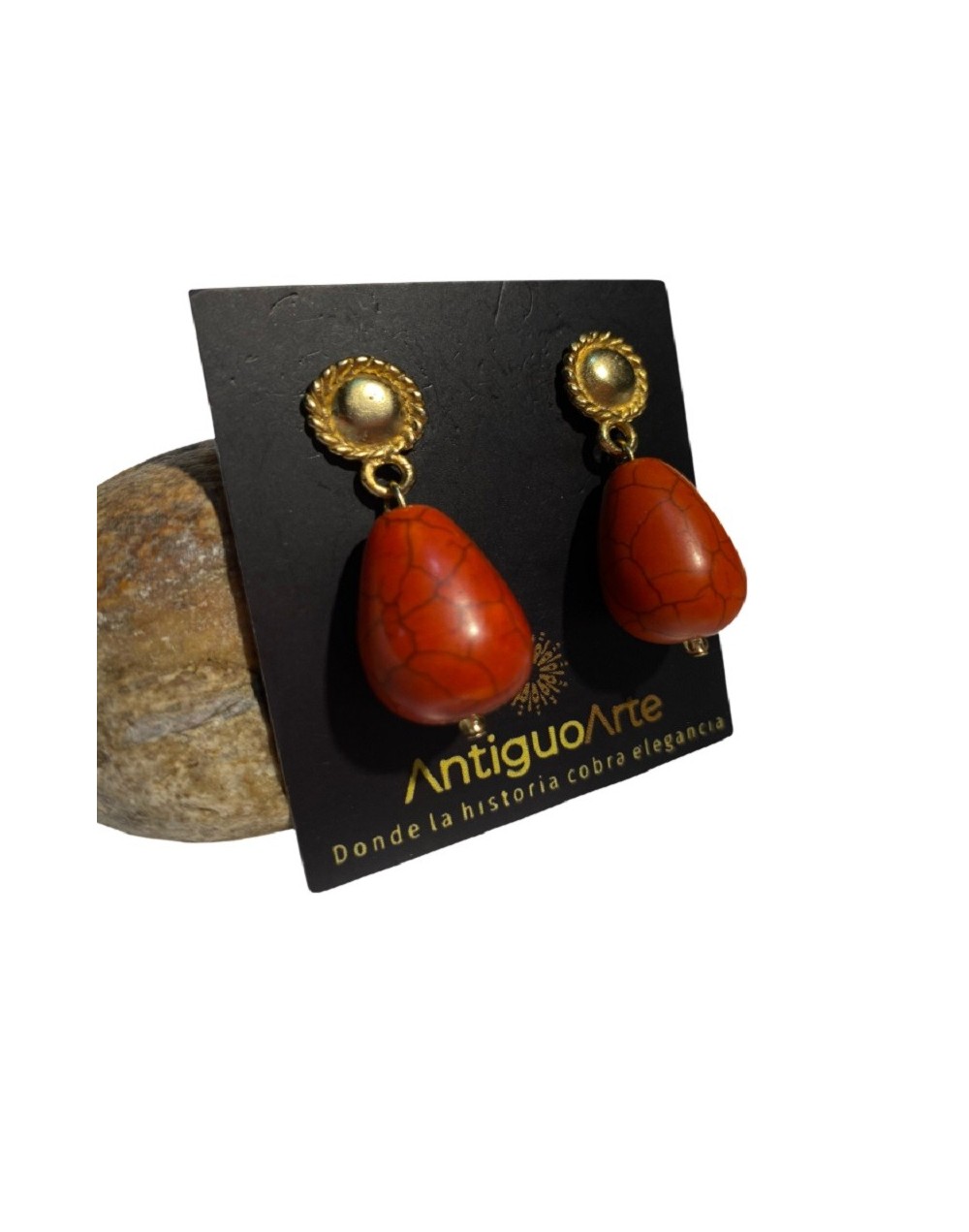 ARETES PRECOLOMBINOS EN BAÑO DE ORO