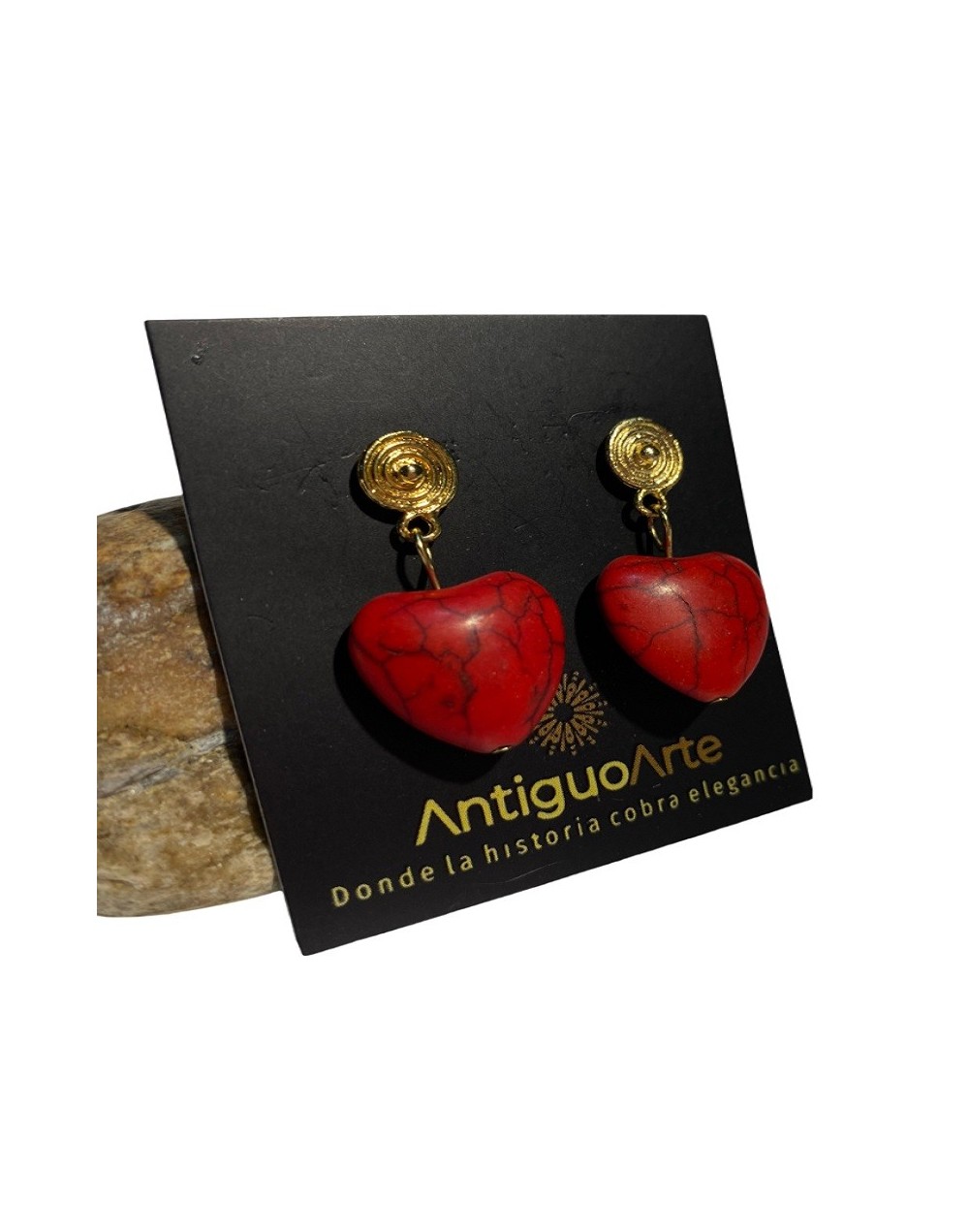 ARETES PRECOLOMBINOS EN BAÑO DE ORO