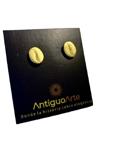 ARETES PRECOLOMBINOS EN BAÑO DE ORO