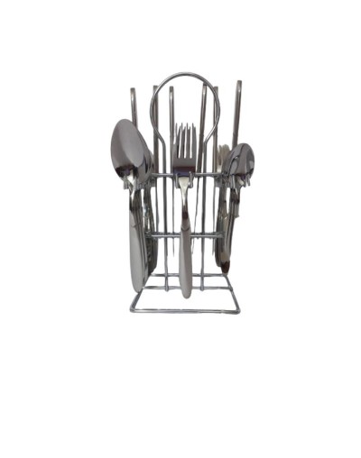 Set de cubiertos en acero inoxidable grado quirurgico 24 pcs