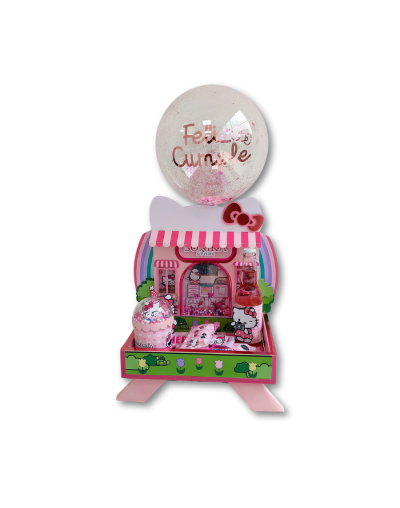 Bandeja Sorpresa Hello Kitty con luces y snacks