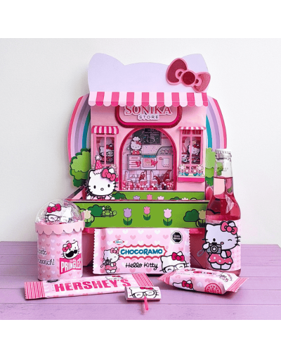 Bandeja Sorpresa Hello Kitty con luces y snacks