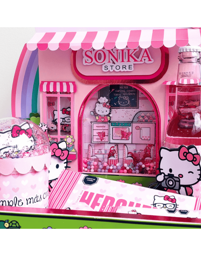 Bandeja Sorpresa Hello Kitty con luces y snacks
