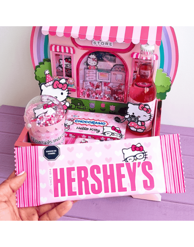 Bandeja Sorpresa Hello Kitty con luces y snacks