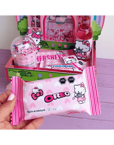 Bandeja Sorpresa Hello Kitty con luces y snacks