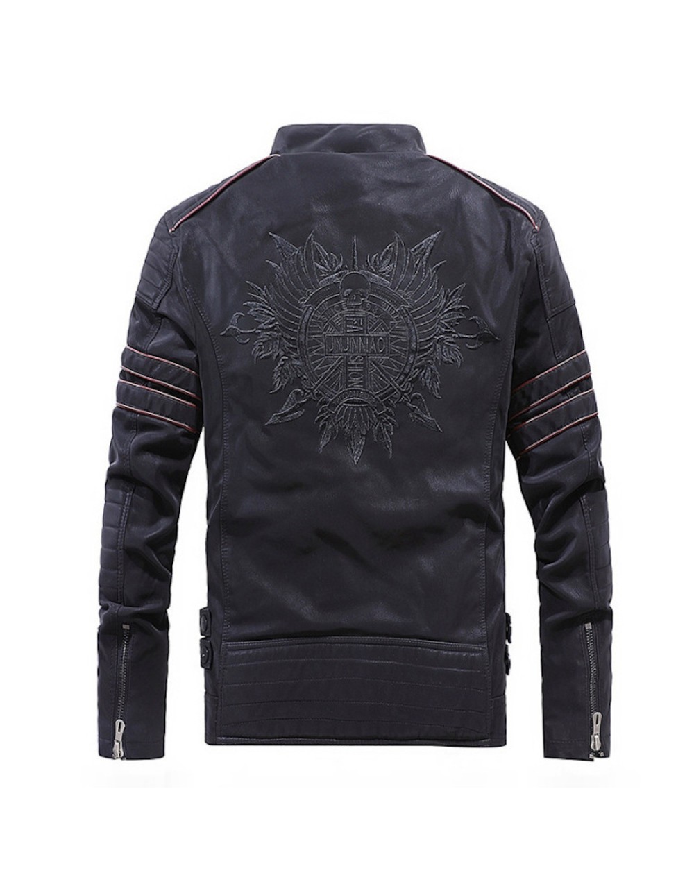 Chaqueta Ecocuero Hombre Invierno Casual Motocicle tallal