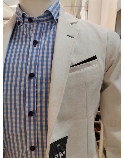 Chaqueta slimfit blanca