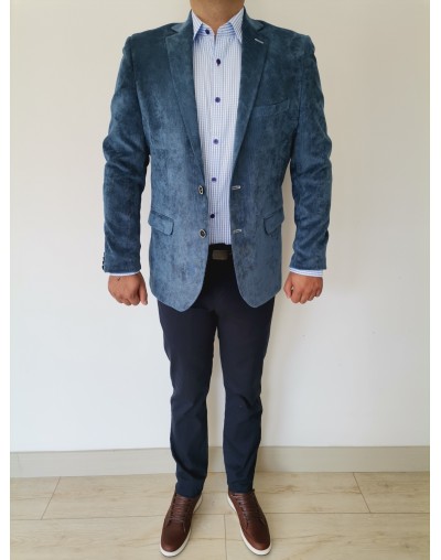 Chaqueta casual azul índigo