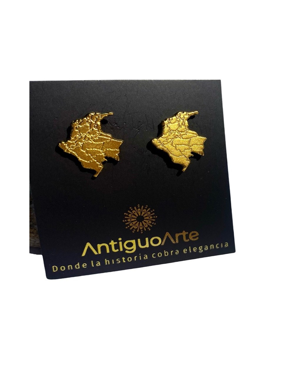 ARETES PRECOLOMBINOS EN BAÑO DE ORO