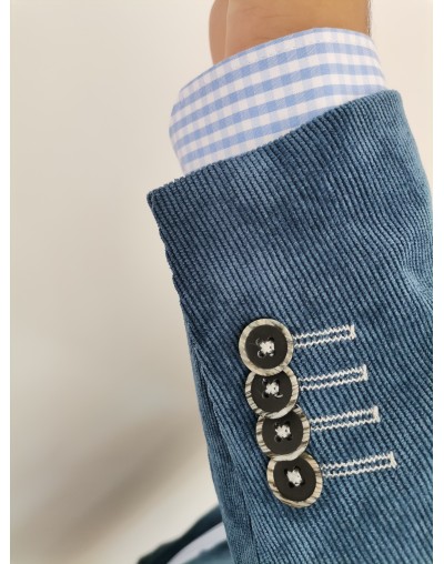 Chaqueta casual azul índigo