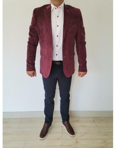 Chaqueta casual vinotinto