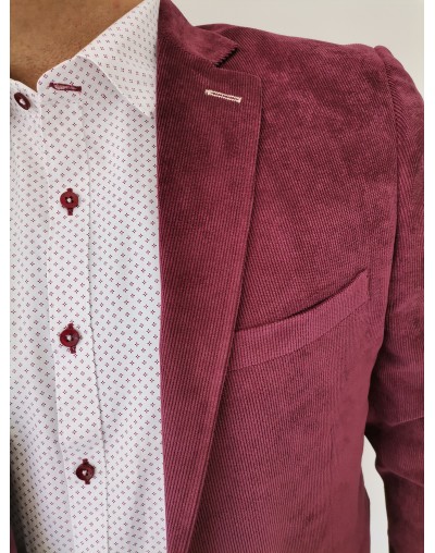 Chaqueta casual vinotinto
