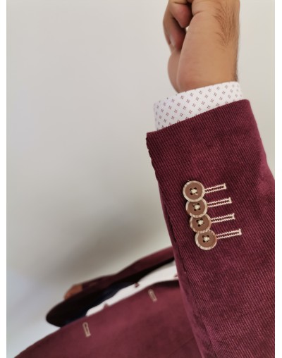 Chaqueta casual vinotinto