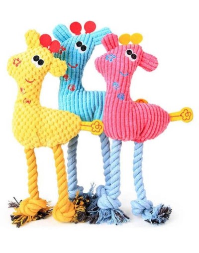Jirafas peluche con cuerda