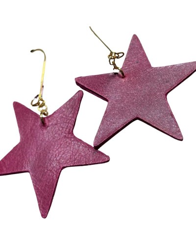 Aretes Estrella Fucsia