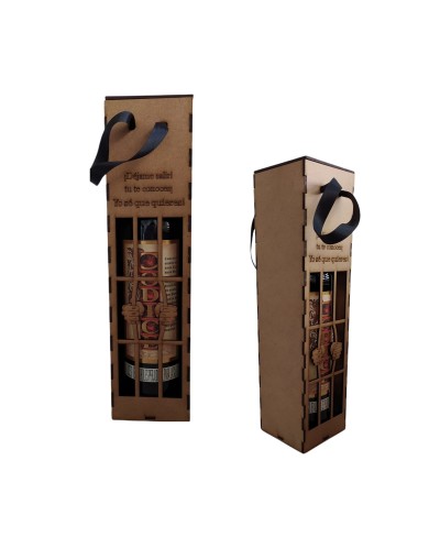 Caja porta vino carcelera grande