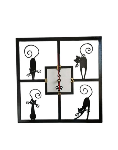 Reloj pared Gatos