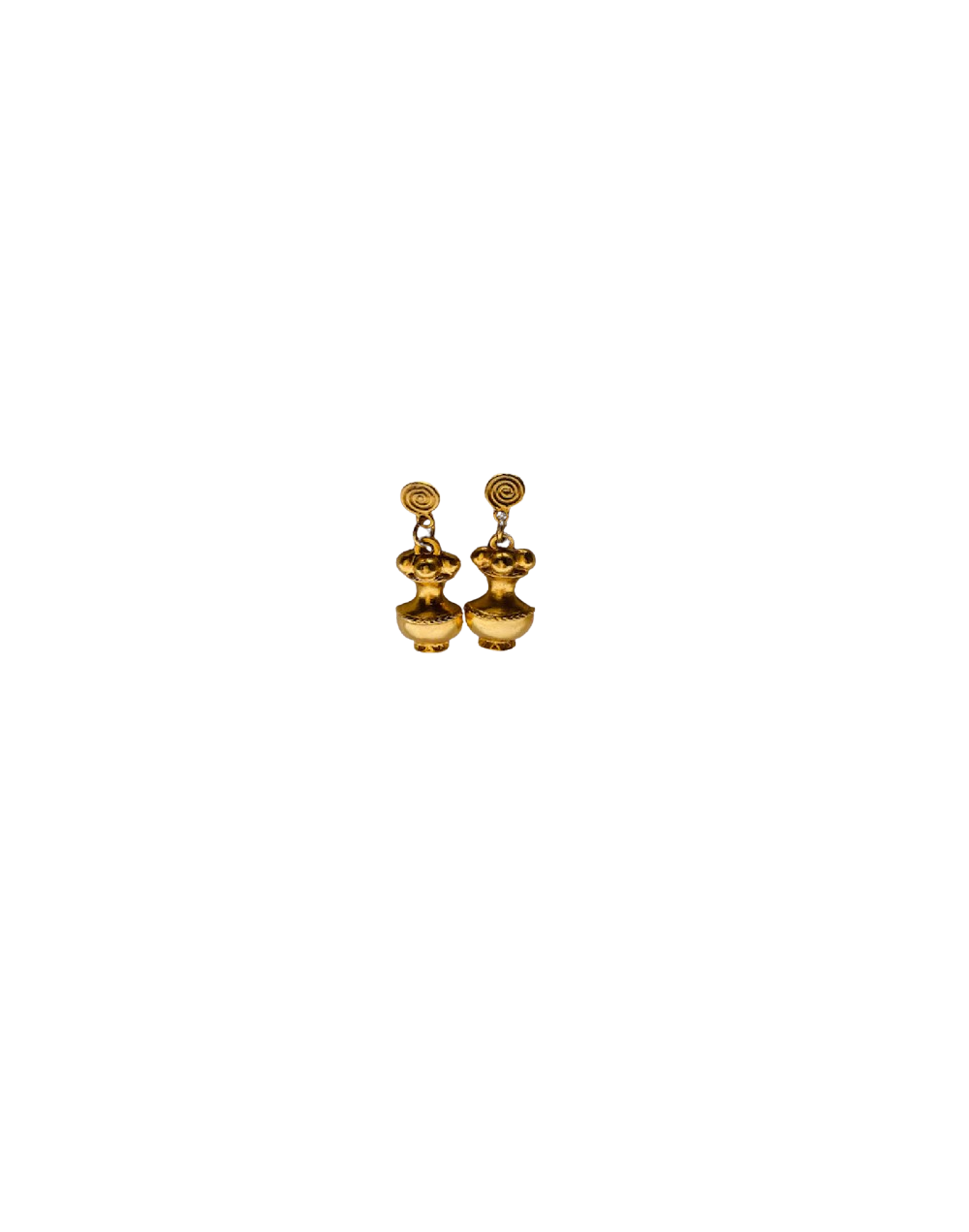 Aretes colgante Poporo precolombino