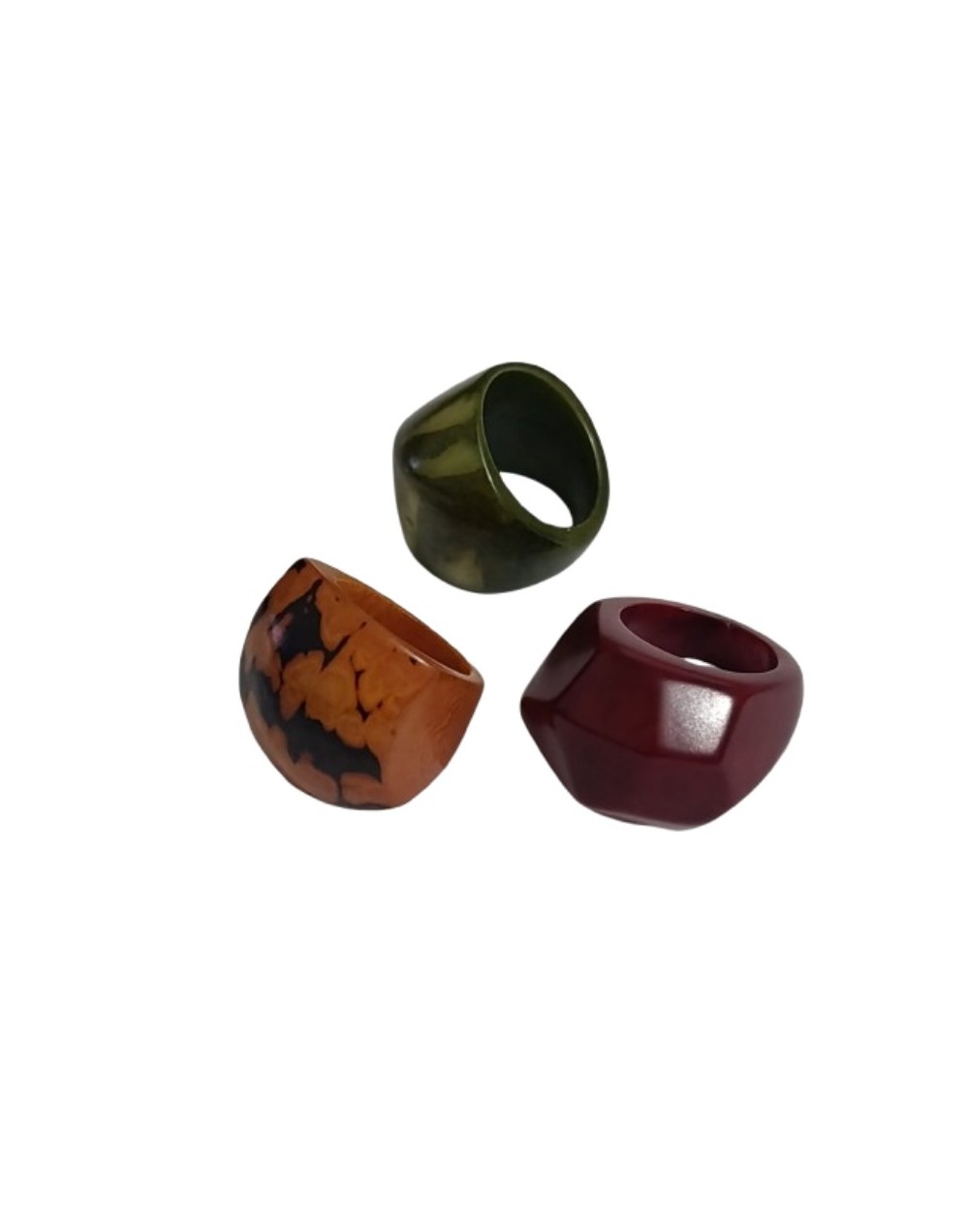 Anillos en Tagua diseños complejos