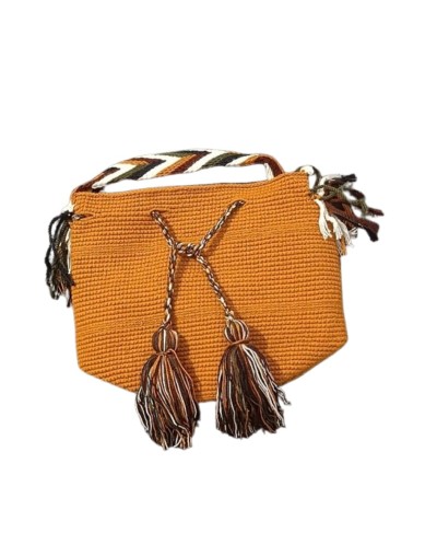 Bolso Mediano Wayuú Hilado Hilo 28 x 23