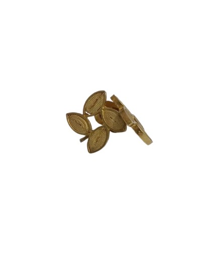 Aretes Filigrana en Plata/Baño 18k