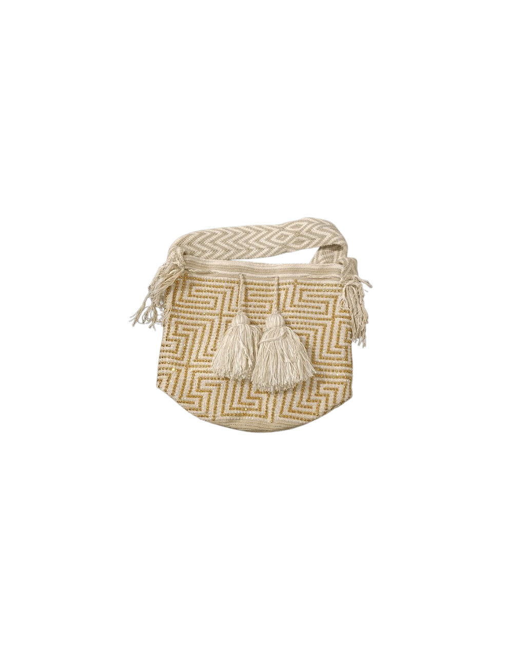 Bolso Grande Wayuú Hilado con pedreria
