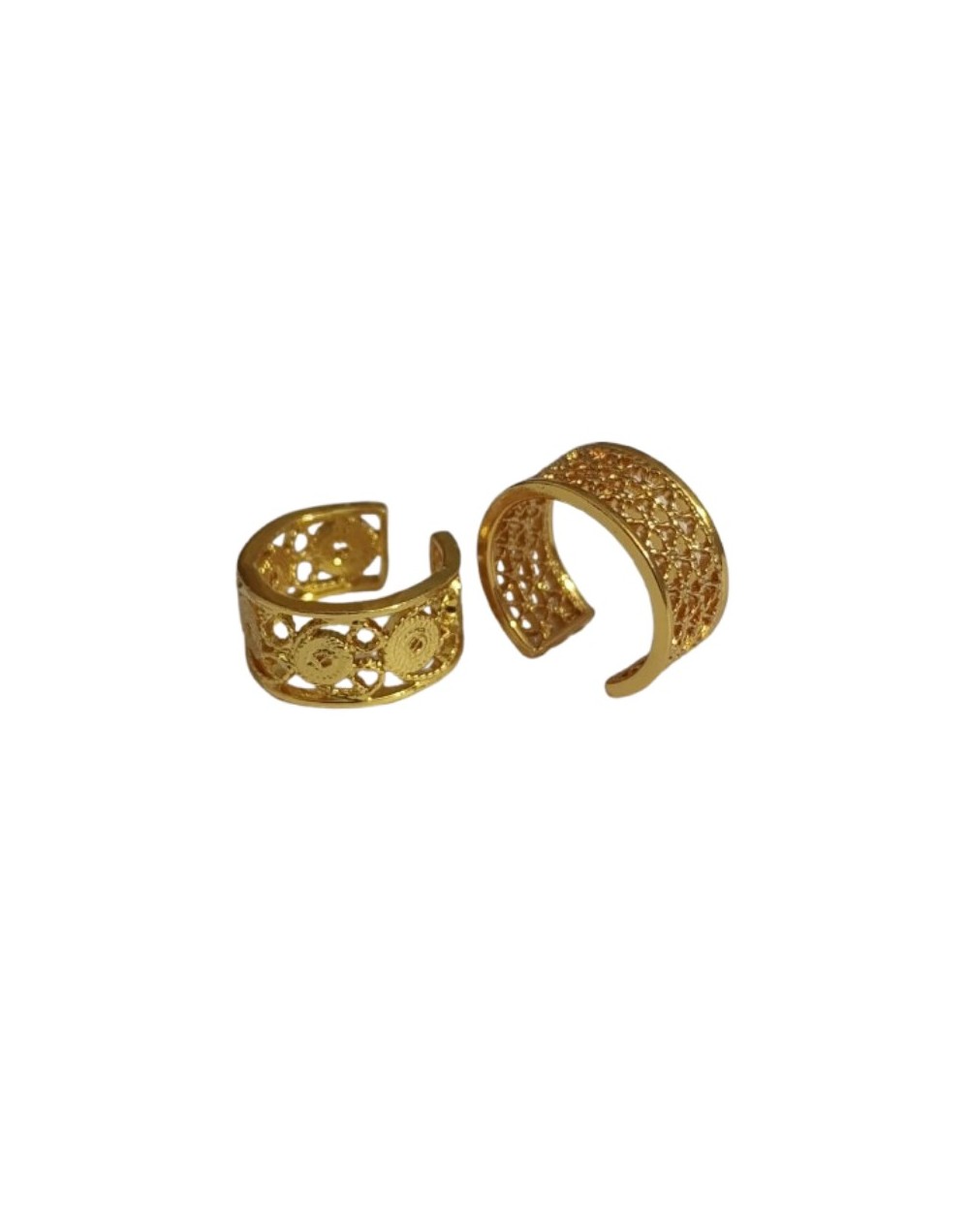 Ear Cuf Filigrana en Plata/Baño 18k