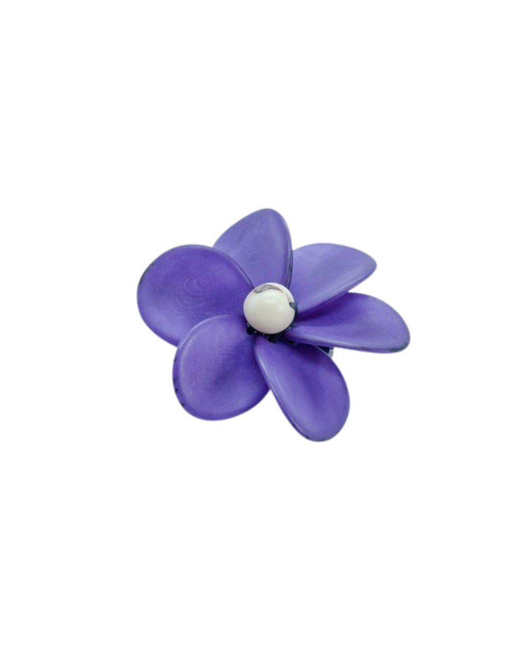 Broche flor Anémona japonesa en Tagua