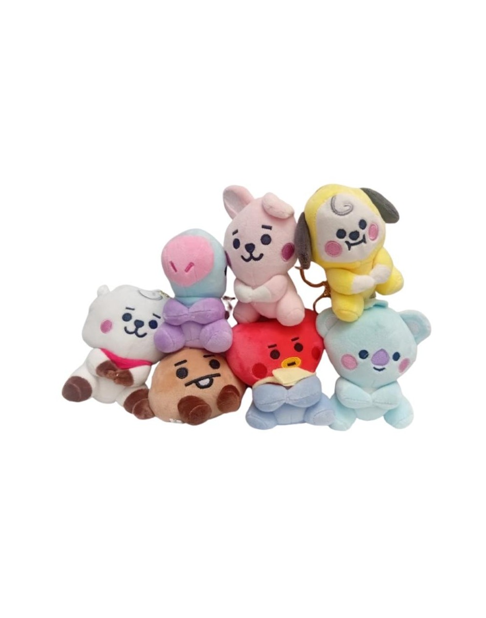 LLAVEROS PELUCHE BT21