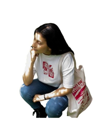 Camisa croptop oversized para mujer