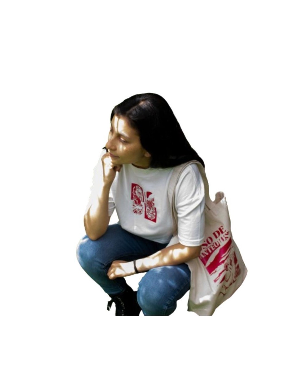 Camisa croptop oversized para mujer