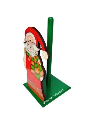 Porta rollo papel cocina santa claus