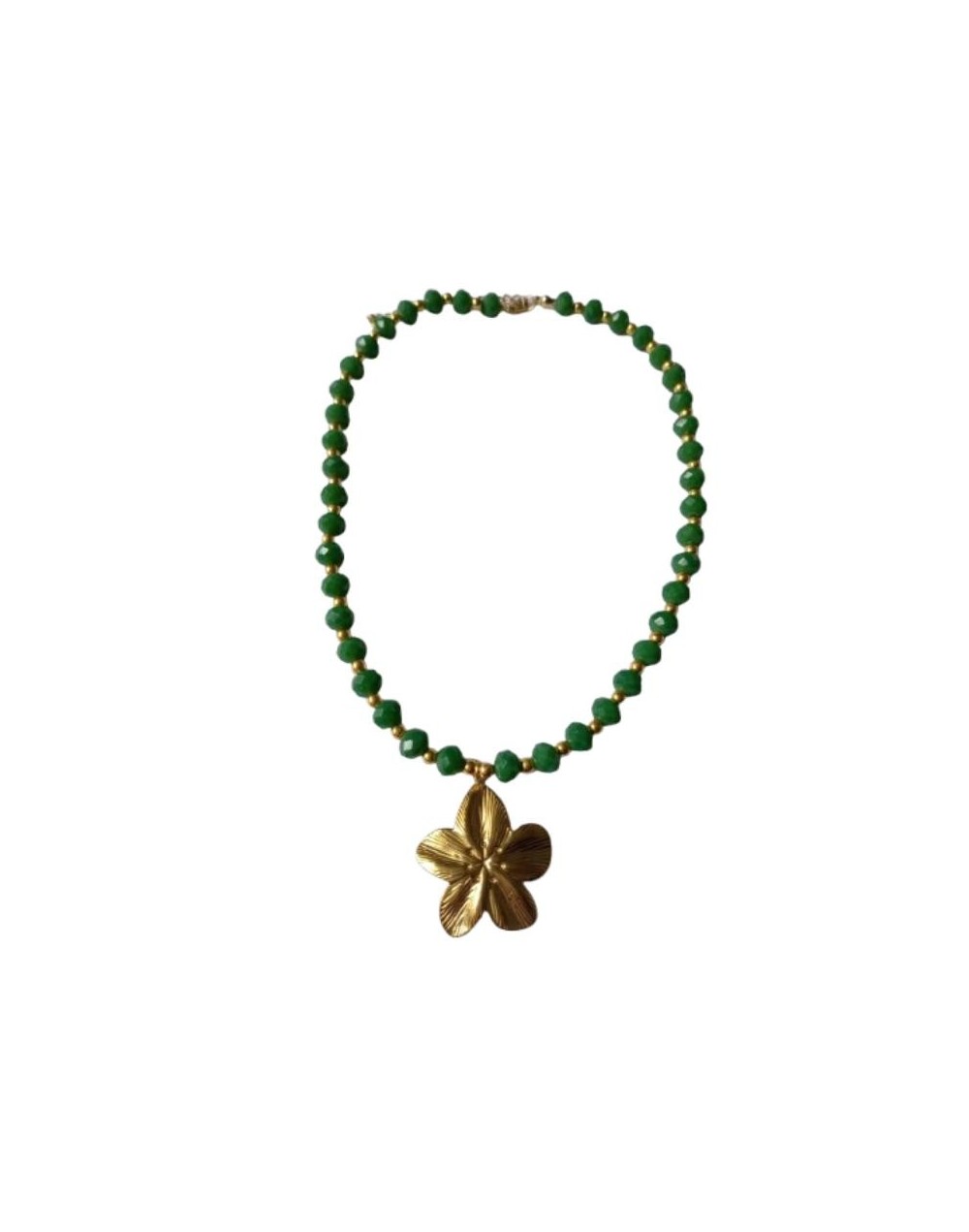 Collar yerbabuena con dije colgante