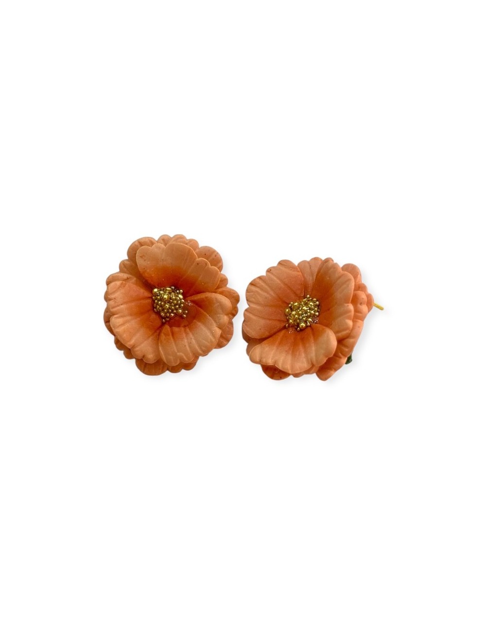 Aretes MI DOLÇA - Flor naranja