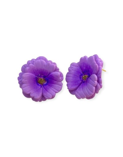 Aretes MI DOLÇA - Flor morada