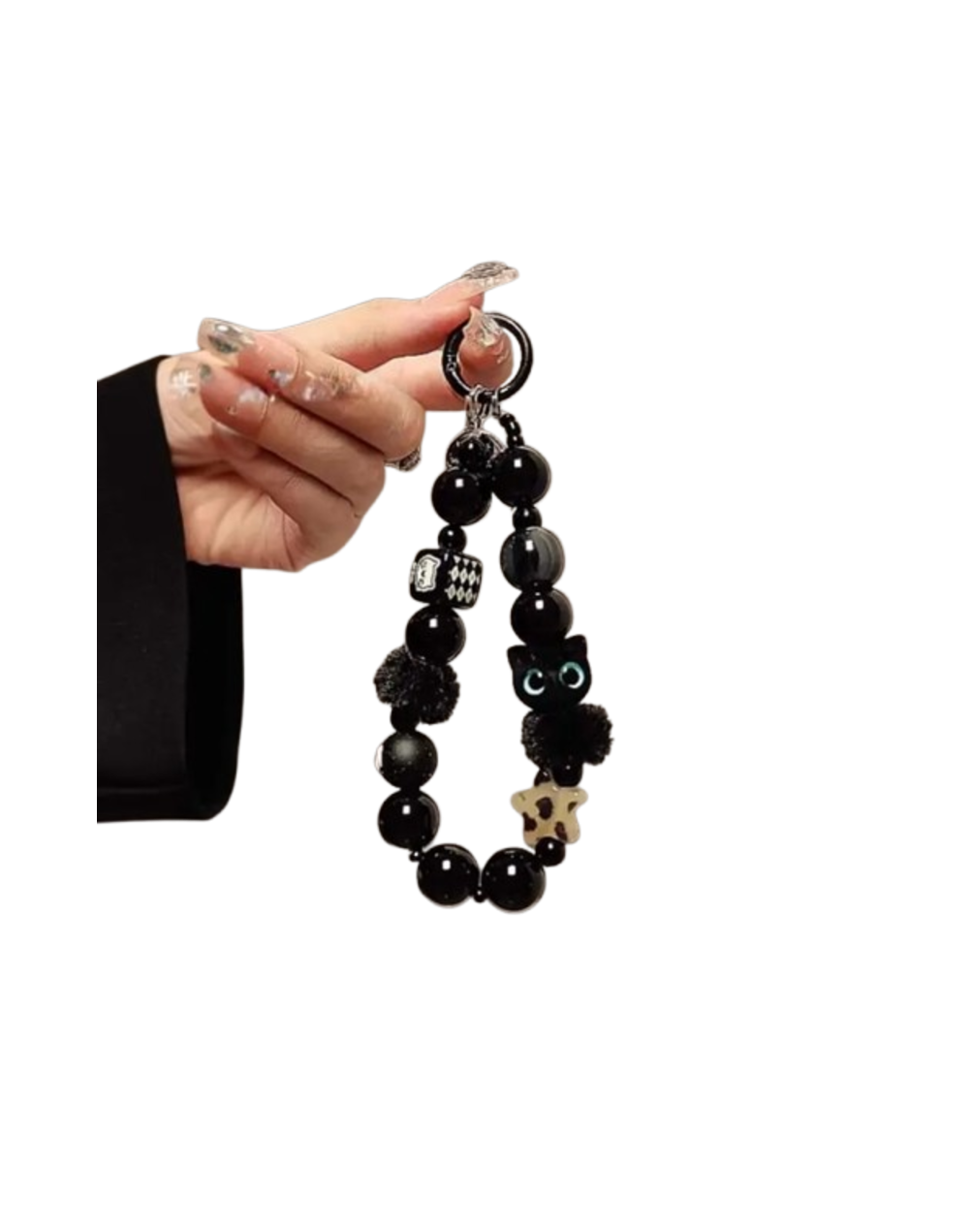 Correa de celular Black Cat Mystic | Accesorio kawaii