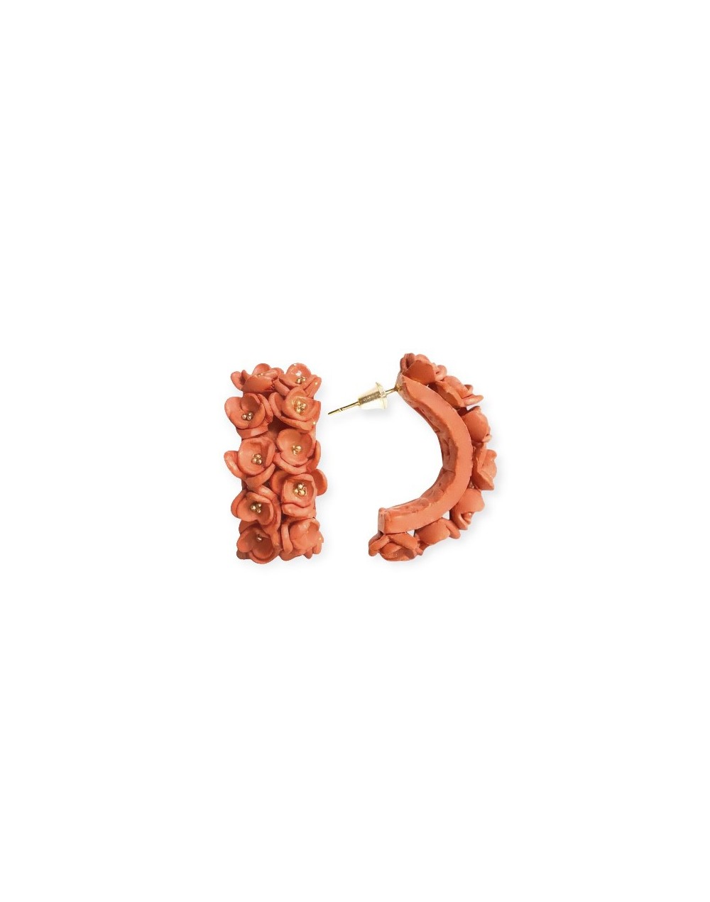 Aretes MI DOLÇA - Tipo argolla floral