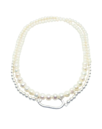 Collar doble del Amor con Perlas Naturales