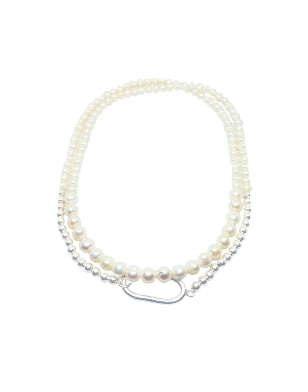 Collar doble del Amor con Perlas Naturales