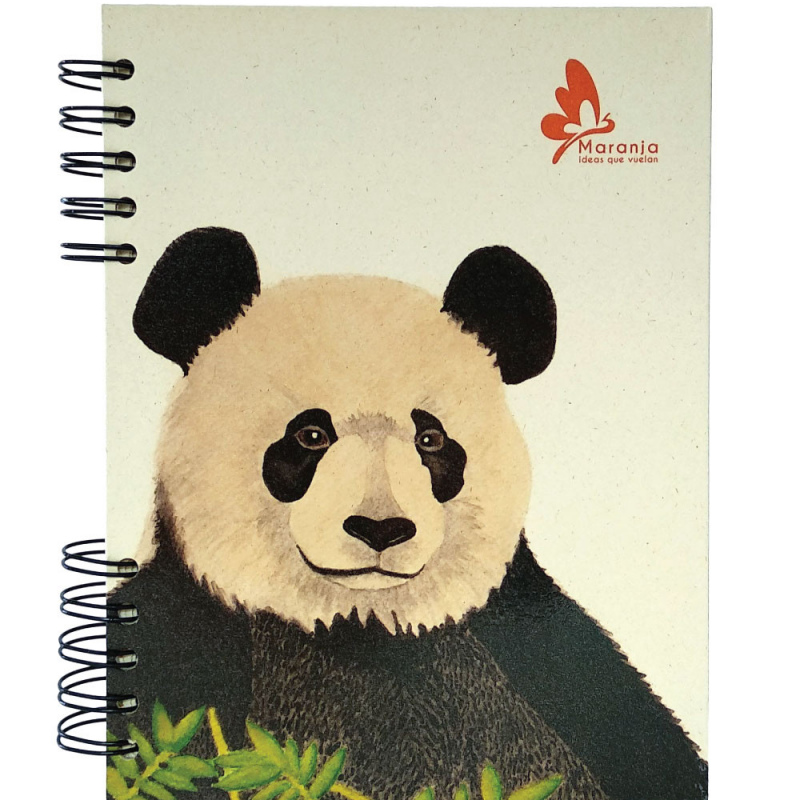 Agenda ecológica + Papel Plantable / Oso Panda 