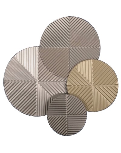 Escultura de Pared 4 apliques
