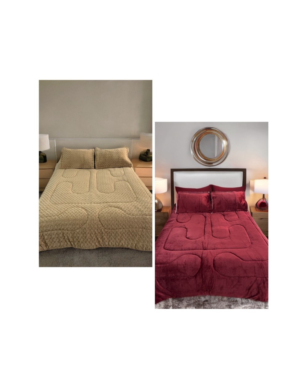 Cubrelecho peluche remolino