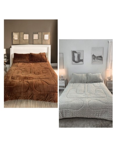 Cubrelecho peluche remolino