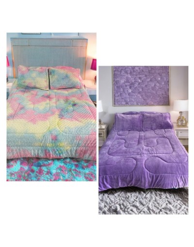 Cubrelecho peluche remolino