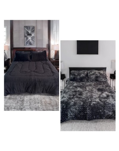 Cubrelecho peluche remolino