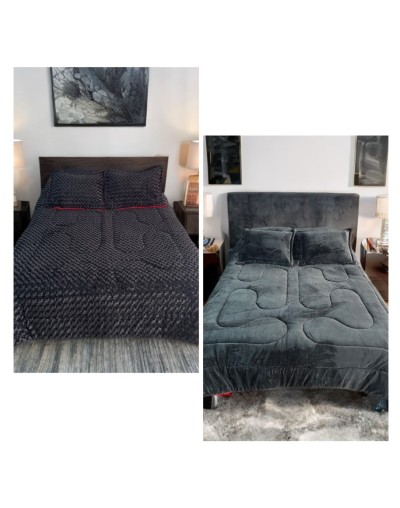 Cubrelecho peluche remolino